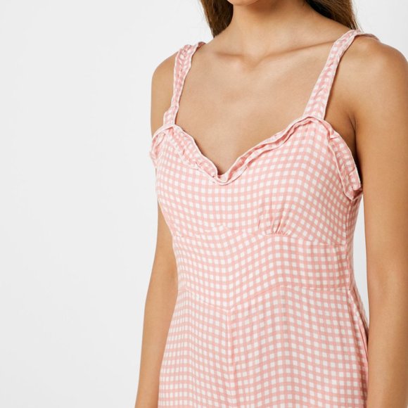 SOLD Cotton On Pink Checkered Jumpsuit Size L - Picture 2 of 7